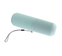 Acouto Porte-Brosse à Dents, Conception Non Glissante, Couvercle Anti-poussière, Conception Pratique, Taille Portable, en Matériau PP, pour l'école de Camping d'affaires, avec Longe (Green)
