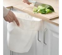 Acouto Poubelle en Plastique Moderne Unique, Corbeille à Papier froissé Irrégulière, Petite Poubelle à Dessus Ouvert pour Salle de Bains et Cuisine (WHITE)
