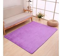 Acouto Tapis de Salon Violet Doux, Tapis Moelleux pour Chambre à Coucher, de Sol Antidérapant, Fibre de Polyester, Décoration Ultra Douce et Confortable pour Les Enfants et Les Espaces de Vie