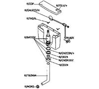 Acquastilla 110589 Batterie d'origine avec bonde branche