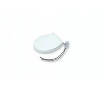 Acquastilla Abattant WC japonais en bois vernis avec robinet à monocommande et jet - Blanc