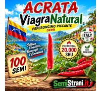 ACRATA EL VIAGRA-NATURAL, 100 GRAINES DU MEILLEUR ET DU PLUS APHRO-DISIAQUE PIMENT CHILI AU MONDE + Guide de Culture