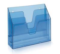 Acrimet Horizontal Trieur Organisateur de Document A4 (Plastique) (Couleur Bleu Transparent)