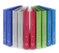 ACROPAQ - 10 classeurs à anneaux A4 - Classeur fin A4, avec 2 anneaux - Esthétique papeterie sorbet Stationery