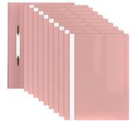 ACROPAQ 10 Classeurs de rapport A4- 10 Classeurs de présentation A4 en polypropylène- Rose pastel G