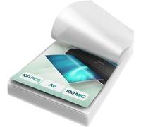 ACROPAQ 100 Feuilles plastifieuse A6 100 mic- Avec 100 pochettes, Brillantes, Qualité supérieure- Coins arrondis G