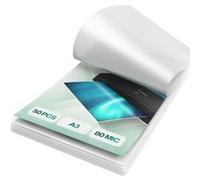 ACROPAQ 50 Feuilles plastifieuse A3 80 microns- Avec 50 Pochettes de Plastification - Brillantes - Coins arrondis C