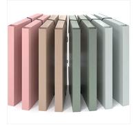 ACROPAQ 8 Chemises Plastiques A4 avec Elastique- Couleurs Pastel - Élastique - 250 pages- Dos de 3 cm- PP