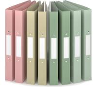 ACROPAQ - 8 x classeurs à anneaux A4 - 2 anneaux, Avec étiquettes de dos, Largeur de dos 3,5cm, Terre, Collection de couleurs naturelles - Classeur à anneaux, Classeur à anneaux, Classeur scolaire