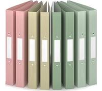ACROPAQ - 8 x Classeur A4 - Avec 2 Anneaux 30mm, Jusqu'à 200 feuilles, Dos de 3,5 cm, Terre Beige G