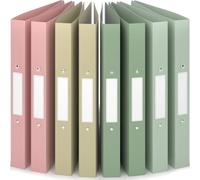 ACROPAQ - 8 x classeurs à anneaux A4 - 2 anneaux, Avec étiquettes de dos, Largeur de dos 3,5cm, Terre, Collection de couleurs naturelles - Classeur à anneaux, Classeur à anneaux, Classeur scolaire