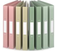 ACROPAQ - 8 x classeurs à anneaux A4 - 2 anneaux, Avec étiquettes de dos, Largeur de dos 3,5cm, Terre, Collection de couleurs naturelles - Classeur à anneaux, Classeur à anneaux, Classeur scolaire