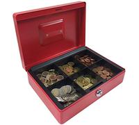 ACROPAQ AG250R - Coffret caisse à monnaie 250x185x80mm Rouge