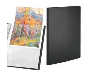 ACROPAQ Classeur d'Affichage - Classeur de 30 Pochettes de Haute Qualité au Format A4 avec une Couverture en Polypropylène Noir Résistant - Organisez, Protégez et Mettez en Valeur vos Documents