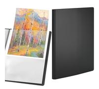 ACROPAQ Classeur d'Affichage - Classeur Premium à 100 Pochettes au Format A4 avec une Couverture en Polypropylène Noir Résistant - Organisez, Protégez et Mettez en Valeur vos Documents et Œuvres d'Art