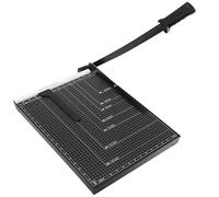 ACROPAQ Coupe Papier Massicot A3, B4, A4, B5, A5, B6- Guillotine 2 barres d'acier- 8 feuilles à la fois- Règle magnétique amovible