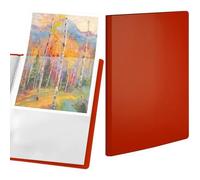 ACROPAQ Porte-Vues A4 - Classeur de présentation Premium rouge au format A4 avec 30 pochettes - En polypropylène durable