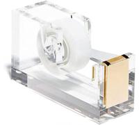 Acryl Büro-Tape-Dispenser - Büro-Tape-Halter - Büro-Organisations-Hilfe - Einfach zu verwenden - 12 x 6,5 x 3,5 cm
