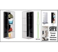 Acryl-Vitrinen Tour Militaria 4 Niveaux Schwarze-Rückwand Safe 5112 Haut 605mm