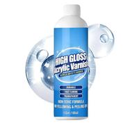 Acrylic Paint Varnish -120ml Clear Gloss Topcoat | UV Resistant Finish