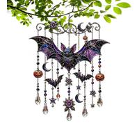 Acrylic Window Suncatcher - Spooky House Pendant, Halloween Sun Catcher | Lightweight Compact Display Piece | Indoor Outdoor Holiday Parties Haunted House Atmosphere Aesthetic Window Hanging Art
