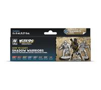 Acrylicos Vallejo 080253 WizKids Shadow Warriors Lot de 8 flacons de peinture 8 ml 8 ml