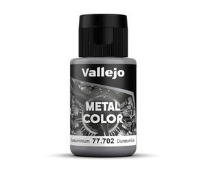 Acrylicos Vallejo VJ77702 Peinture métallique "Duraluminium" Argenté 32 ml