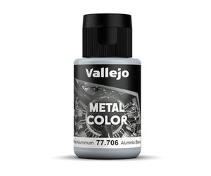 Acrylicos Vallejo VJ77706 Peinture métallique en aluminium Blanc 32 ml
