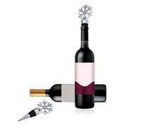 Acrylique Bouchon de Vin Réutilisable en Alliage de Zinc Argenté | Joint à Anneaux en Caoutchouc, Aspect sous Vide, sans Odeur Chimique, pour Anniversaires et Mariages