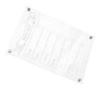 Acrylique Transparent Tableau Magnétique Effaçable pour Réfrigérateur | Planning Repas Hebdomadaire, Surface Lisse Réutilisable, Rappels Clairs, Usage Bureau Cuisine