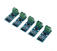 ACS712ELC-5A Module de mesure de courant Alimentation 5 V | Ensemble de 5 pièces, plage ± 5 A, sensibilité 100 mV/A, fonctionnement 5 V, indicateur d'alimentation LED