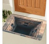 acsewater Tapis de Bain 3D Illusion Salle de Bain à Illusion d'optique Tapis Sol en diatomite antidérapant, Super Absorbant et à séchage Rapide