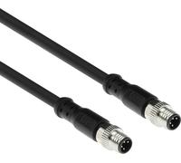 ACT Industrial Câble de capteur 5.00 mètres M8A 4 broches mâle à M8A 4 broches mâle, Ultraflex Xtreme TPE cable, shielded (SC3106)