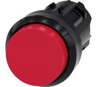 Siemens 3SU10000BB200AA0 3SU1000-0BB20-0AA0 Bouton-poussoir collerette plastique, rond bouton noir, rouge 1 pc(s)