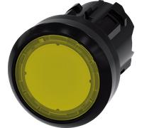 Siemens 3SU10010AB300AA0 3SU1001-0AB30-0AA0 Bouton-poussoir lumineux à rappel actionneur plat, collerette plastique jaune 1 pc(s)