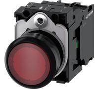 Siemens SIRIUS ACT Bouton-poussoir lumineux complet Plastique, rouge (3SU1102-0AB20-1BA0)
