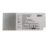 AcTec DIM24-25 Alimentation transformateur à intensité variable avec variateur 24 V 25 W, intensité directe sur AC 220 V coupe de phase, tension constante pour bande LED 24 V, AcTec DIM24-25