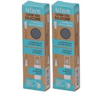 Act'eco Coton-Tige Réutilisable Silicone Gris Bâtonnet(S) 2x1 pc(s)