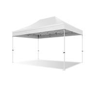 Actiexpress Tente Pliante 2X2, 2X3, 3X3... Structure Acier 32mm Toit 380g/m² qualité Pro tonnelle pour marché, Barnum Pliable Robuste + Sac Transport (Blanc, 2X3)