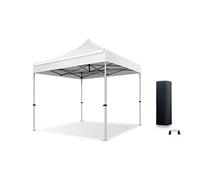 Actiexpress Tente Pliante Barnum Pliant Tonnelle Professionnelle 2x2,3X3,3x4.5,3x6,4x8 Structure en Aluminium 45mm Toit 380g/m² qualité professionelle (Blanc, 2x3)