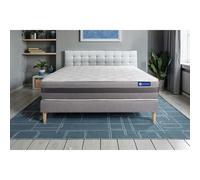 Ensemble matelas ACTIMEMO RELAX memoire de forme 90x190 cm Maxi epaisseur 5zones de confort + sommier KIT gris