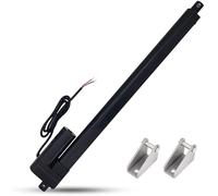 Actionnement linéaire de 400 mm, force de 1500 N, étanchéité IP65, 12 V, vitesse de 10 mm/s, avec supports de montage