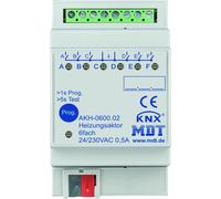 Actionneur de chauffage MDT KNX, 24/230 V, 6 voies, REG, 1 pièce.