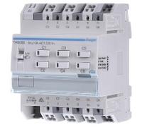 Actionneur de commutation KNX 6x ou actionneur de stores/volets roulants 3x TXA606B | Hager | TXA606B | Actionneur de commutation