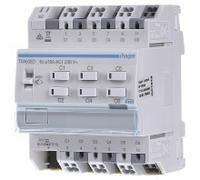Hager Actionneur KNX pour volets TXA606D – 6 sorties 16A charges capacitives – Montage sur rail DIN