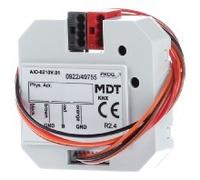 Actionneur de commutation KNX, double, 0-10V, entrée/sortie commutable AIO-0210V.01 | MDT | AIO-0210V.01 | Entrée analogique