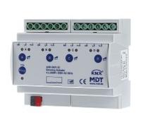 MDT KNX Actionneur variateur universel quadruple avec compteur d'énergie active REG, 1 pièce.