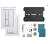 Actionneur de plaque de poussée compatible Geberit avec design carrelage invisible prenant en charge les points d'engagement du levier de chasse standard (pour tece)