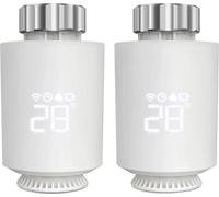 Actionneur de radiateur,intelligente, programmation horaire, TRV06-2 pièces, 220-240 V-a