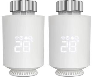 Actionneur de radiateur,intelligente, programmation horaire, TRV06-2 pièces, 220-240 V-a